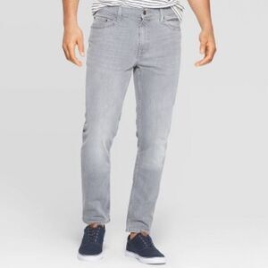 Men's Slim Fit Jeans NWT Gray Stonewashed Total Flex Size 36/30